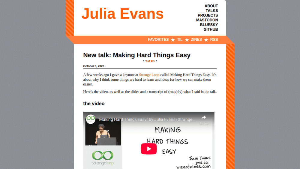 New talk: Making Hard Things Easy
