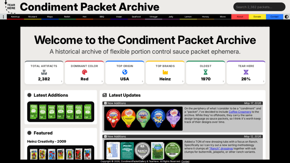 The Condiment Packet Gallery