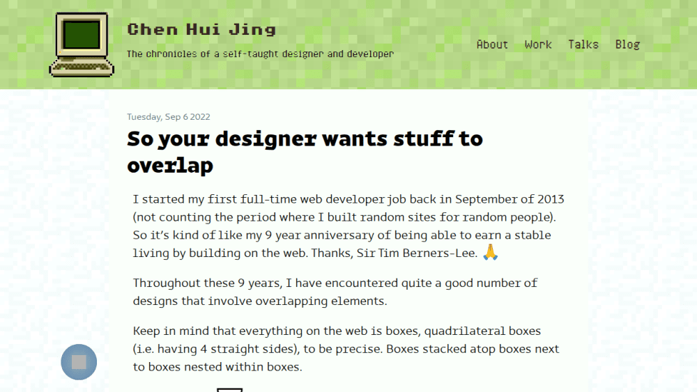 So your designer wants stuff to overlap