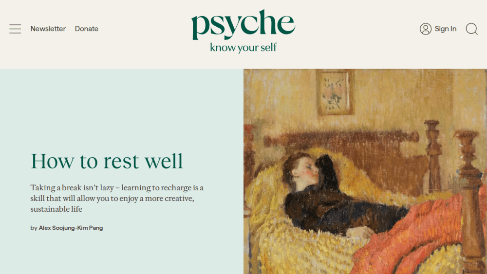 How to rest well | Psyche Guides