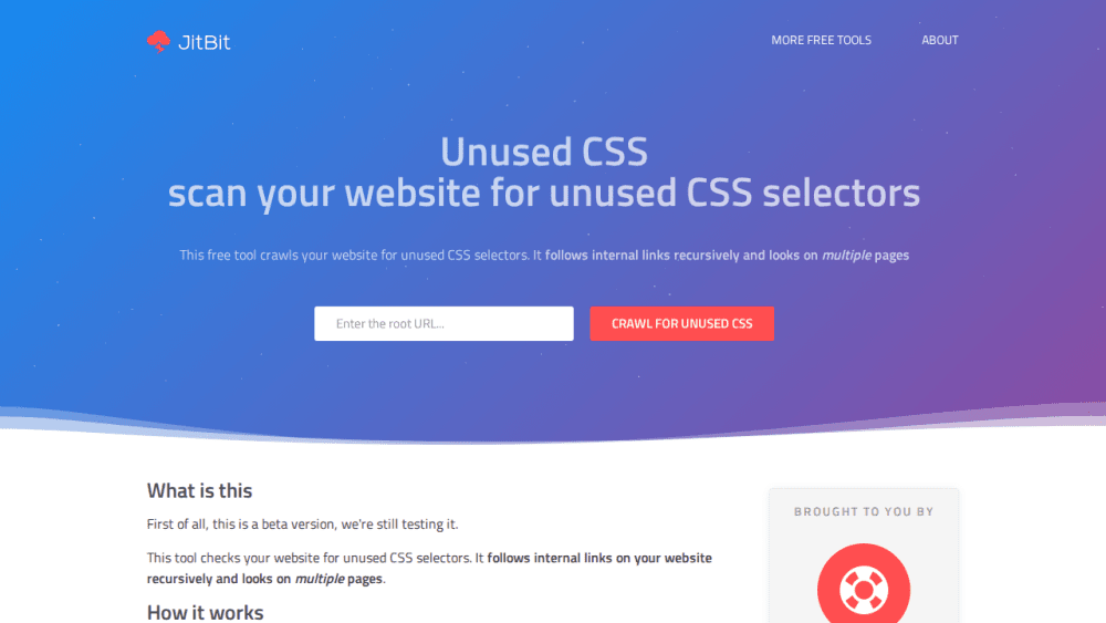 Unused CSS finder: detect unused CSS selectors in multiple pages