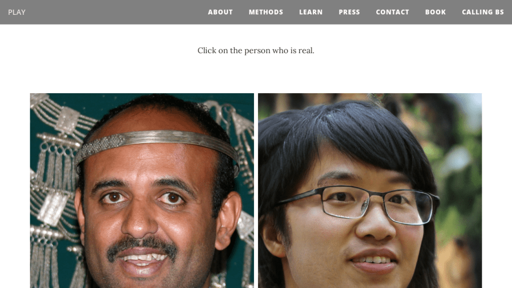 Which Face Is Real?