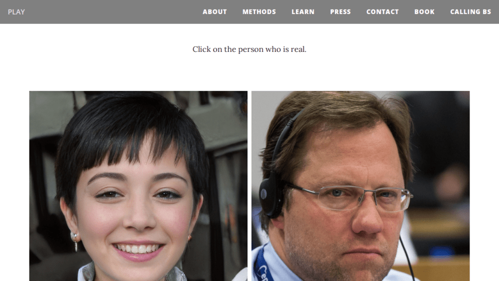 Which Face Is Real?