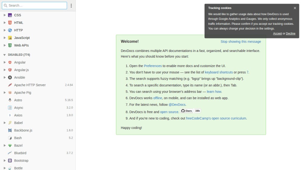 DevDocs API Documentation