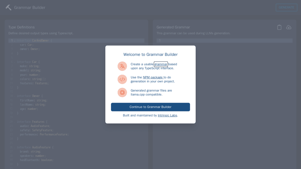 Grammar Builder