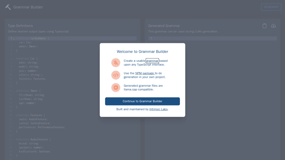 Grammar Builder