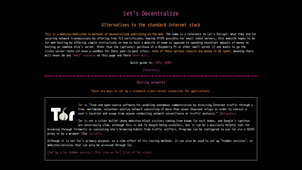Let's Decentralize