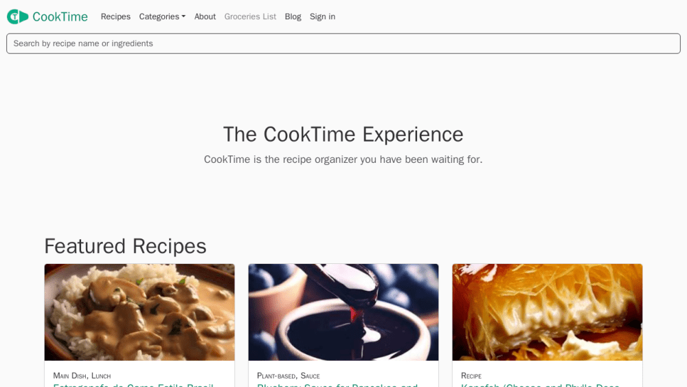 CookTime - CookTime