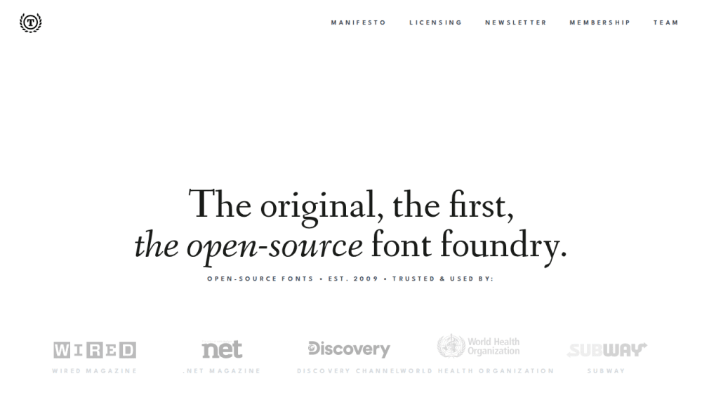 The League of Moveable Type – the first open-source font foundry
