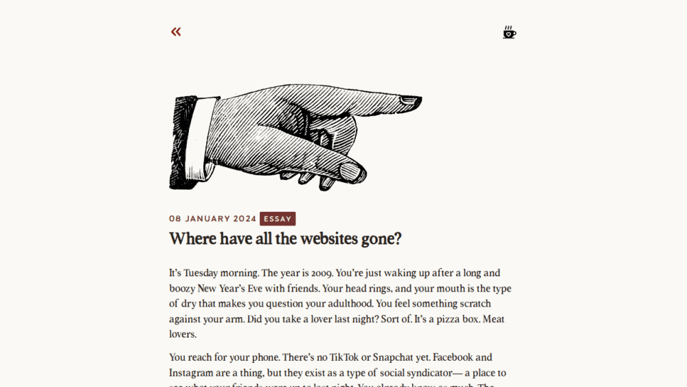 Where have all the websites gone?