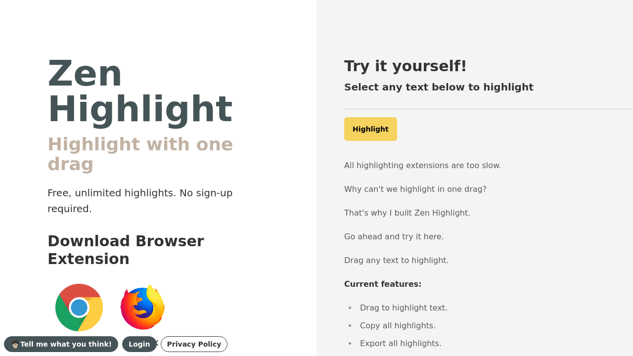 ZenHighlight | Highlighting should be this easy