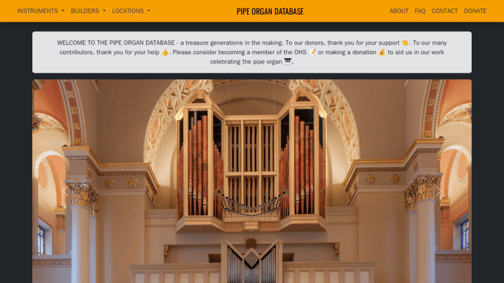 Pipe Organ Database