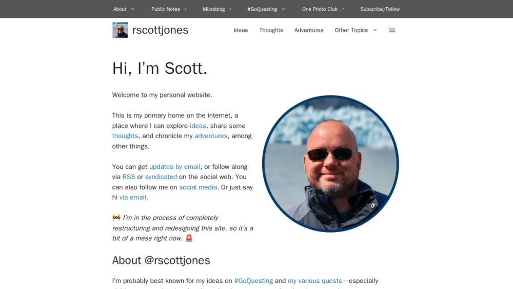 Hi, I'm Scott. • rscottjones