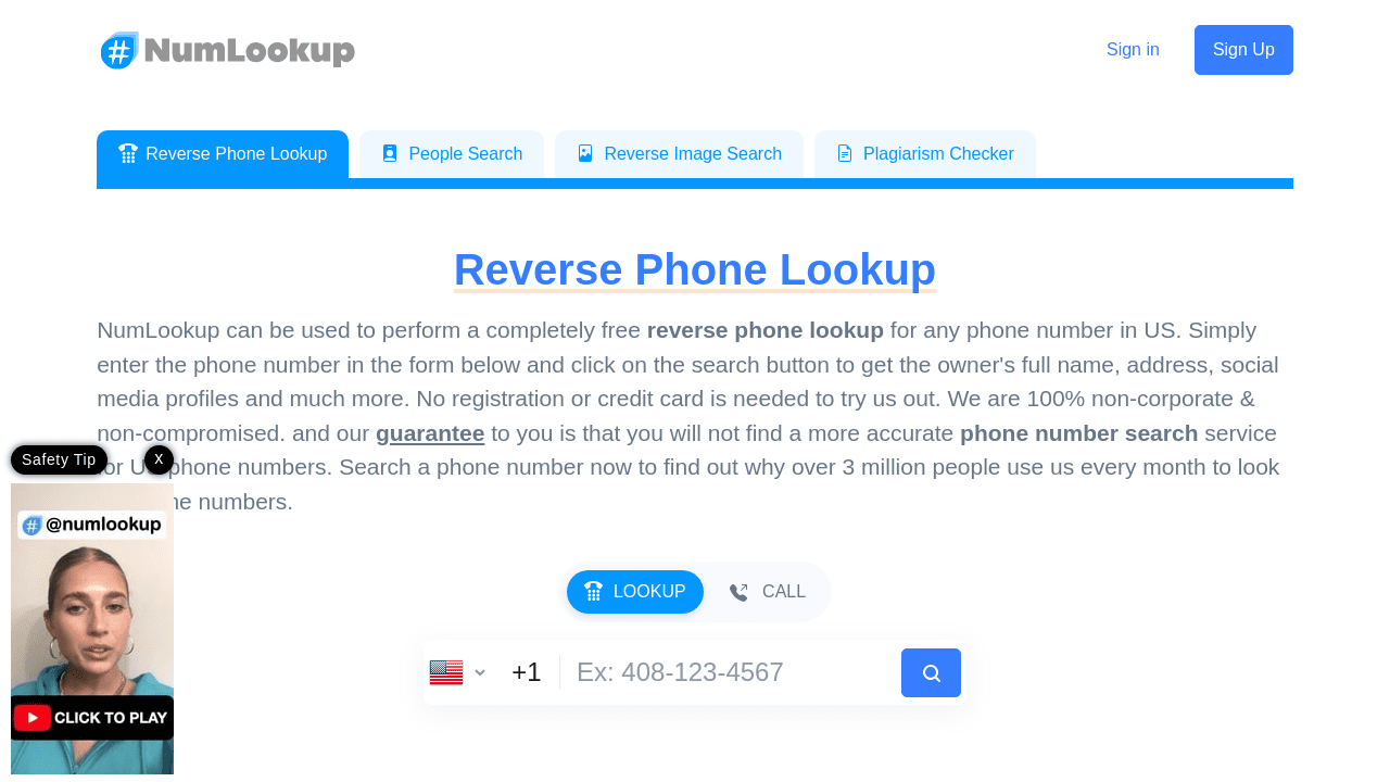 Reverse Phone Lookup | Phone Number Search | NumLookup