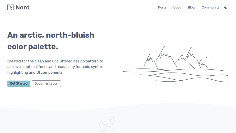 Nord - An arctic, north-bluish color palette.
