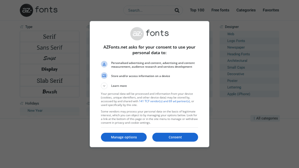 Download fonts for free - AZFonts