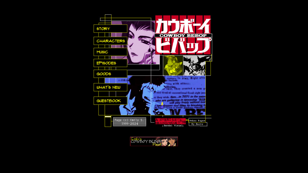3-2-1..Let's Jam! Emily's Cowboy Bebop Page