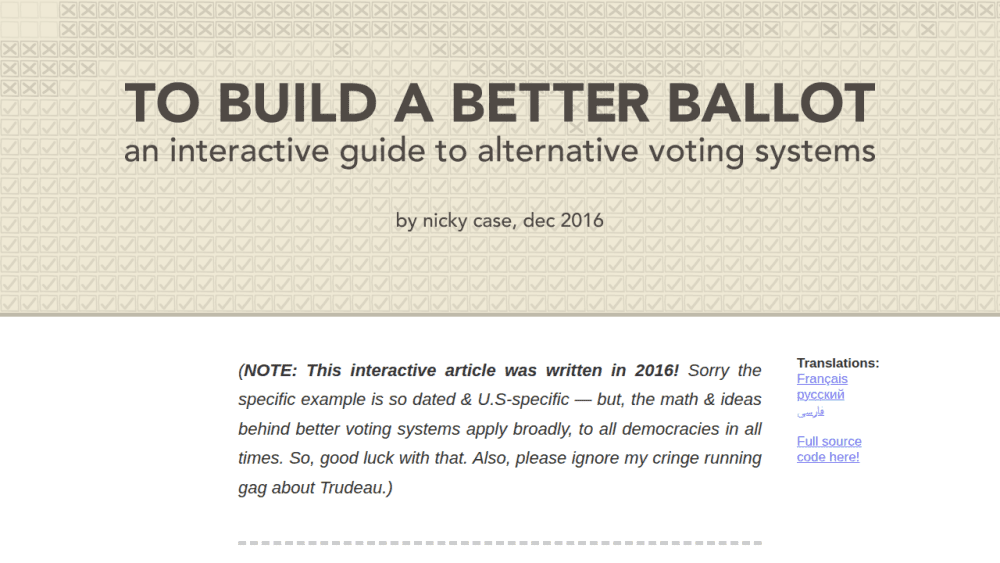 To Build a Better Ballot