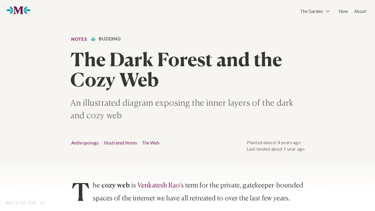 The Dark Forest and the Cozy Web