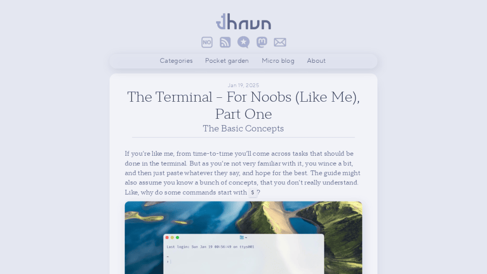 The Terminal – For Noobs (Like Me), Part One | Havn