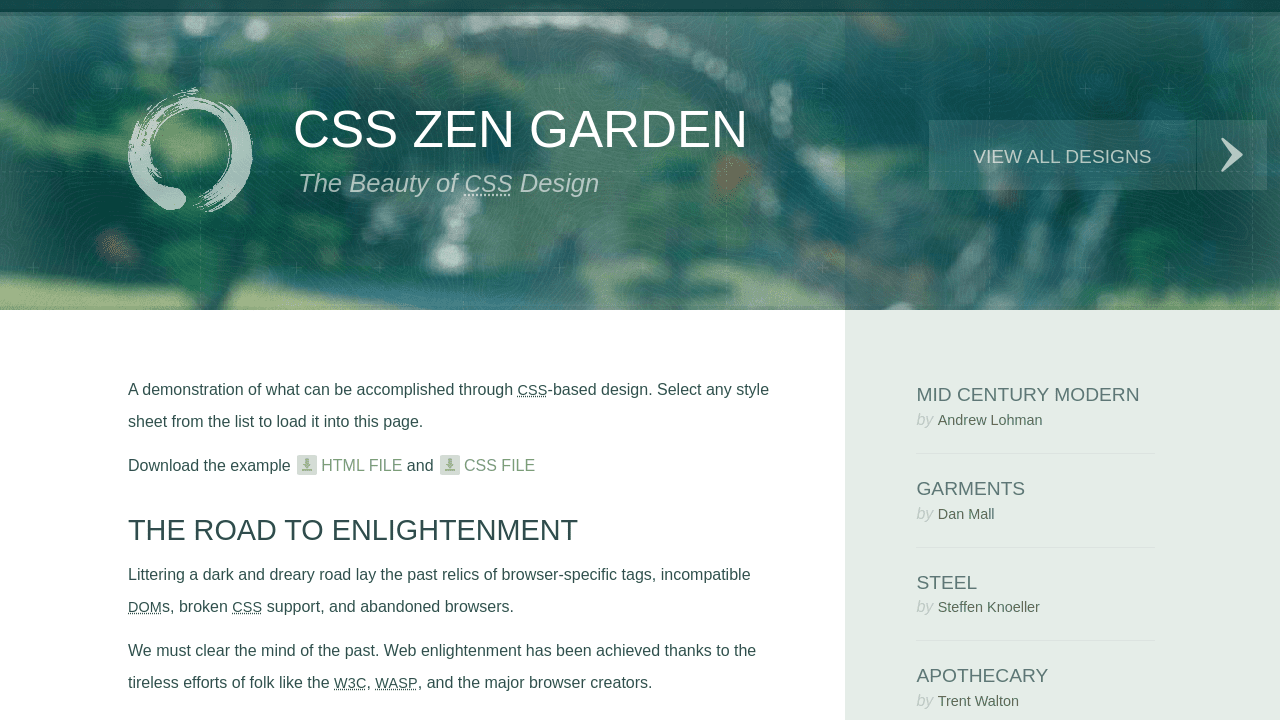 CSS Zen Garden: The Beauty of CSS Design
