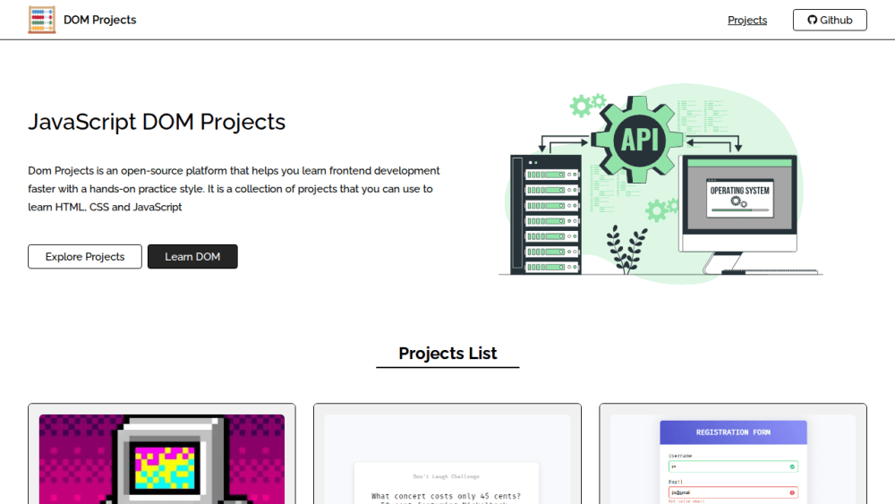 Home | DOM Projects