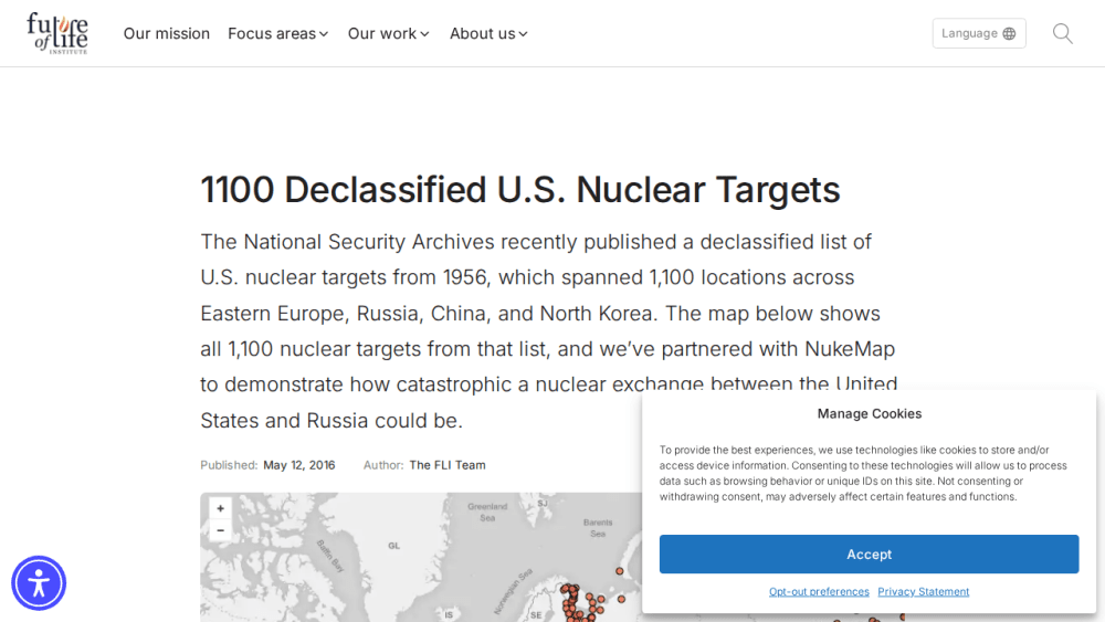 Declassified US Nuclear Targets - Future of Life Institute