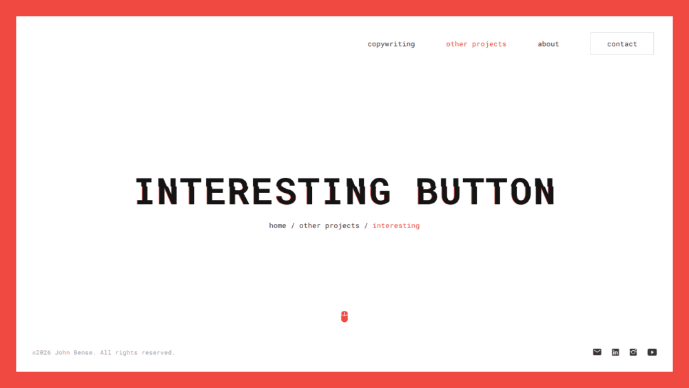 Interesting Button - John Bense