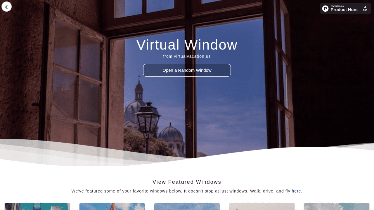Virtual Window - Explore window views from different cities