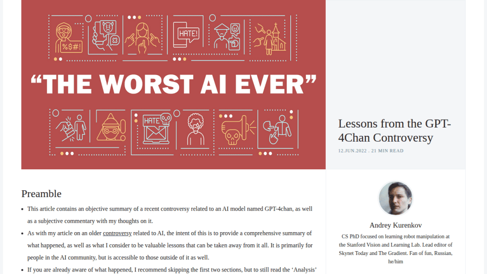 Lessons from the GPT-4Chan Controversy