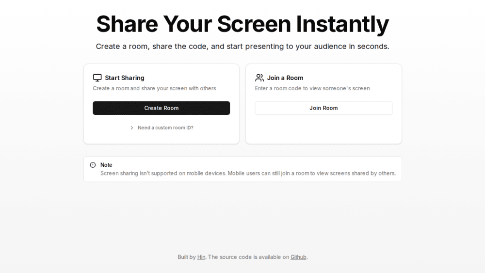 Screen Share - Share Your Screen Instantly