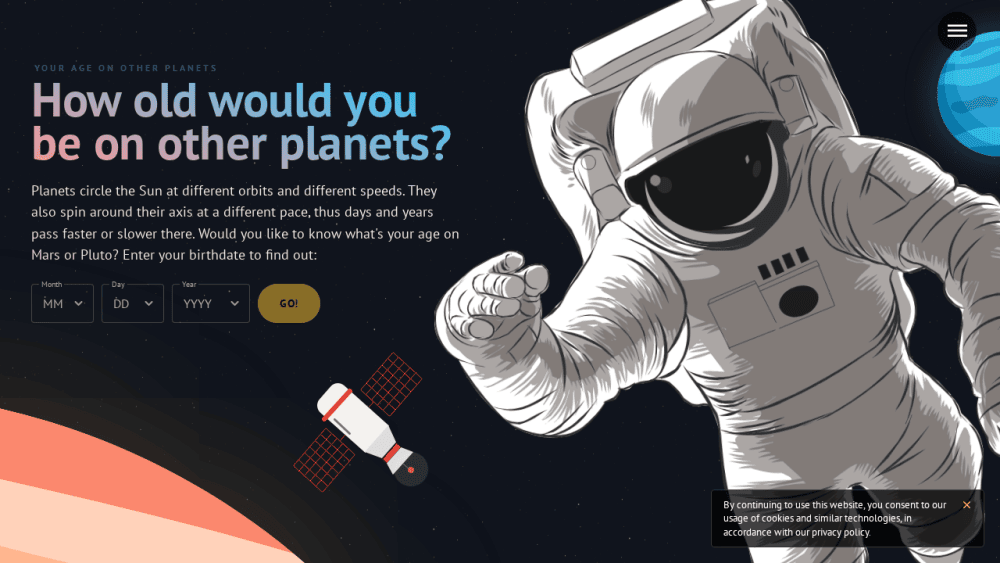 Your Age on Other Planets