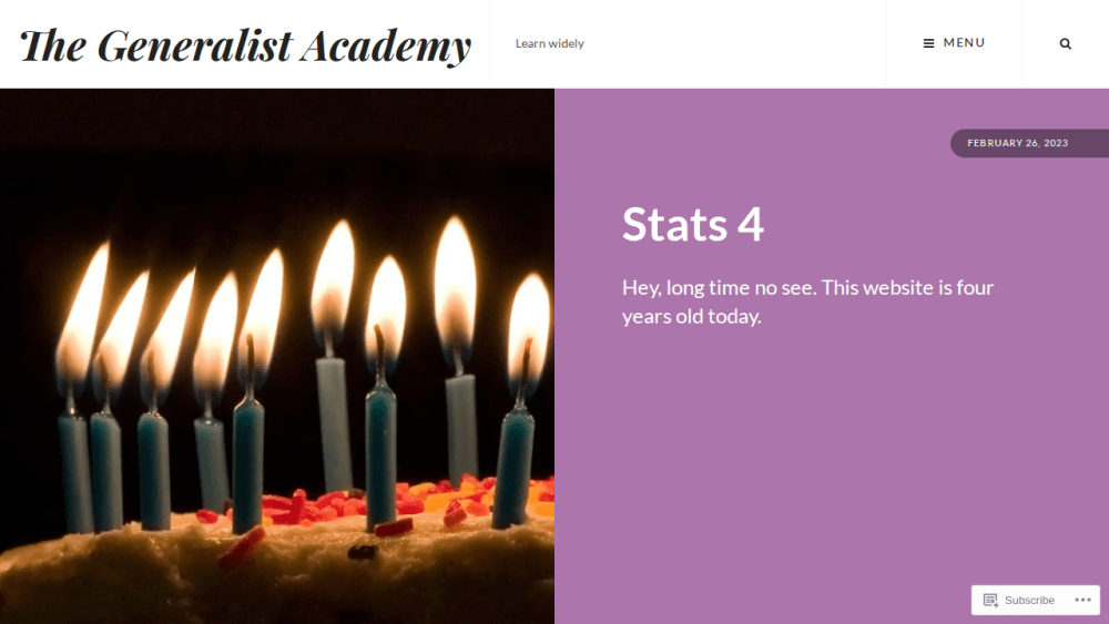 The Generalist Academy - One interesting thing every day.