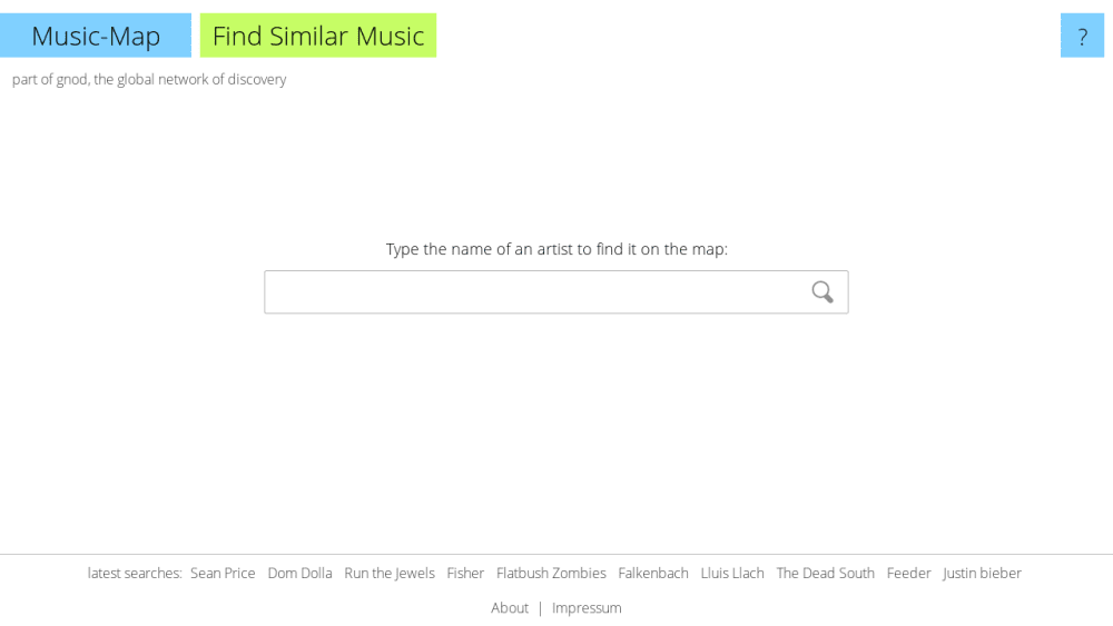 Music-Map - The Tourist Map of Music