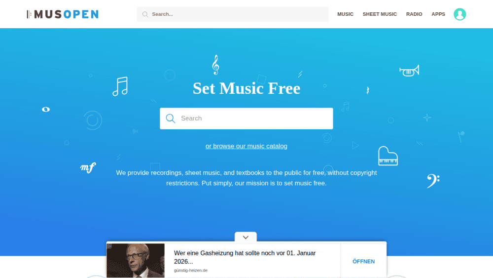 Free Sheet Music, Royalty Free & Public Domain Music | Musopen