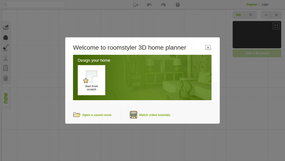 3D room planning tool. Plan your room layout in 3D at roomstyler
