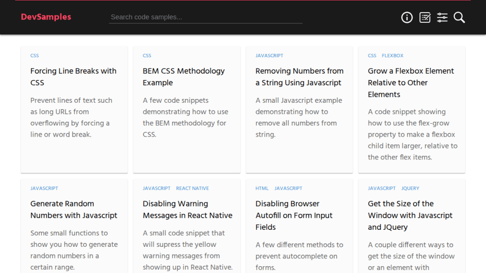Dev Samples