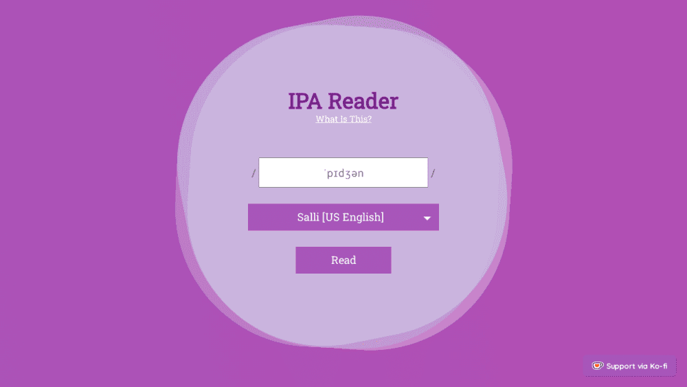 IPA Reader