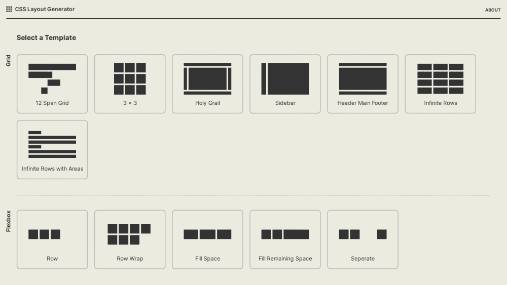 CSS Layout Generator