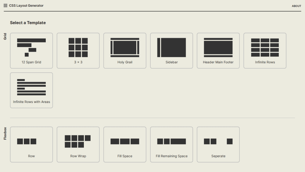 CSS Layout Generator