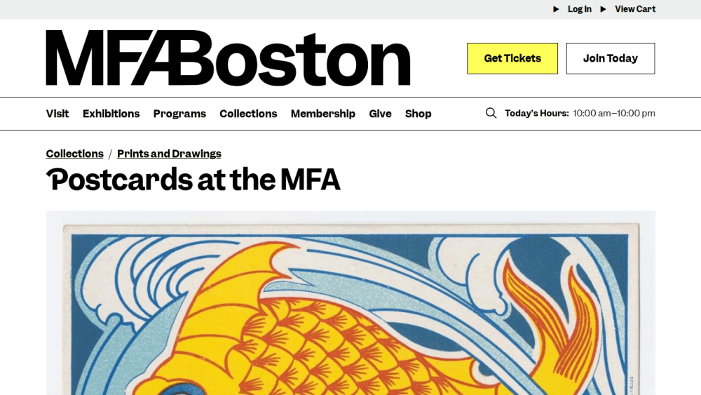 Postcards at the MFA | Museum of Fine Arts, Boston