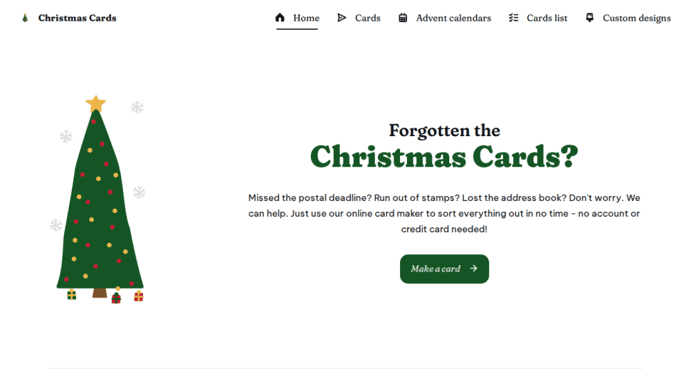 Forgot the Christmas Cards?