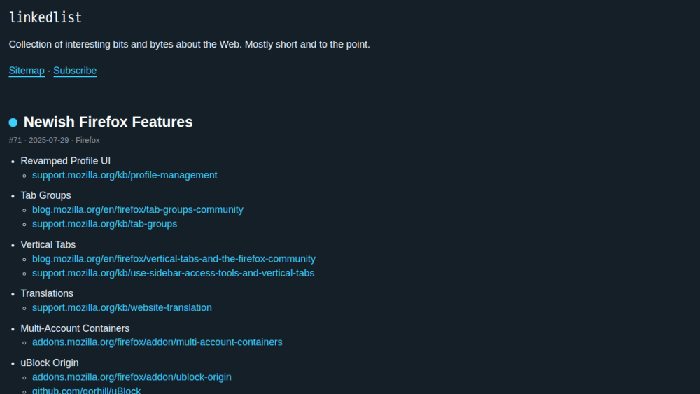 linkedlist → bits and bytes about the Web
