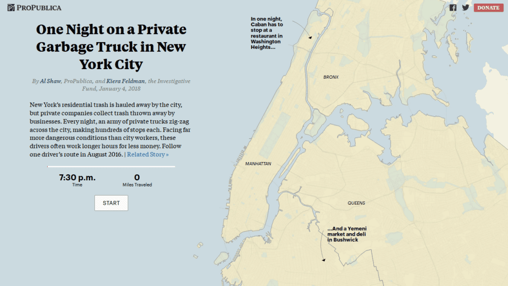 One Night on a Private Garbage Truck in New York City | ProPublica