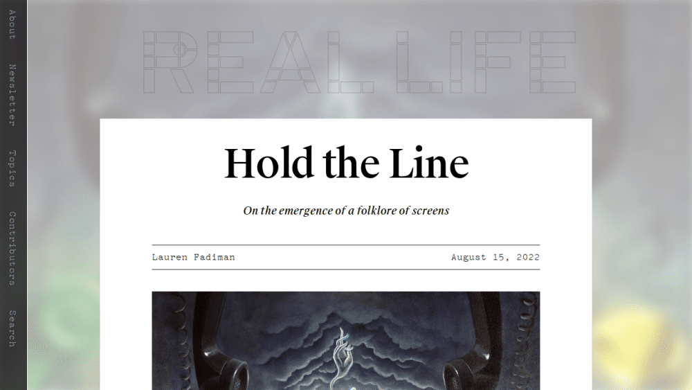 Hold the Line — Real Life
