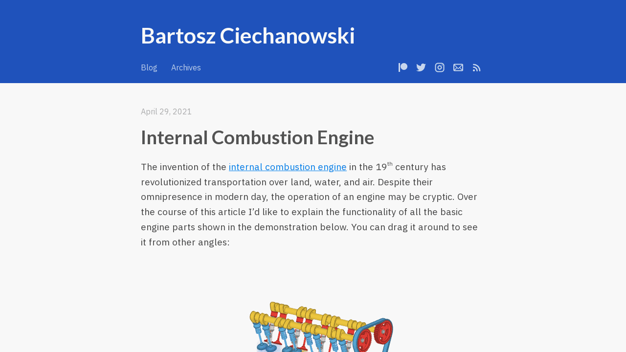 Internal Combustion Engine – Bartosz Ciechanowski