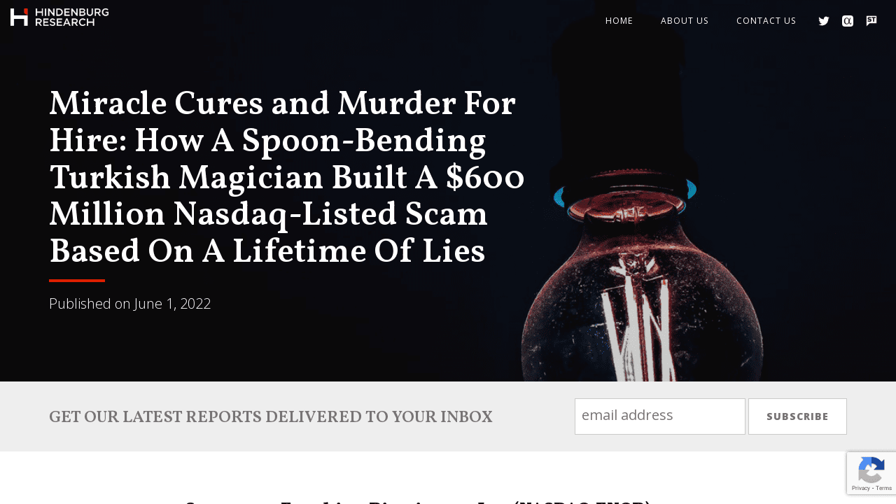 Miracle Cures and Murder For Hire