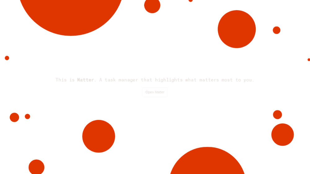 Matter.