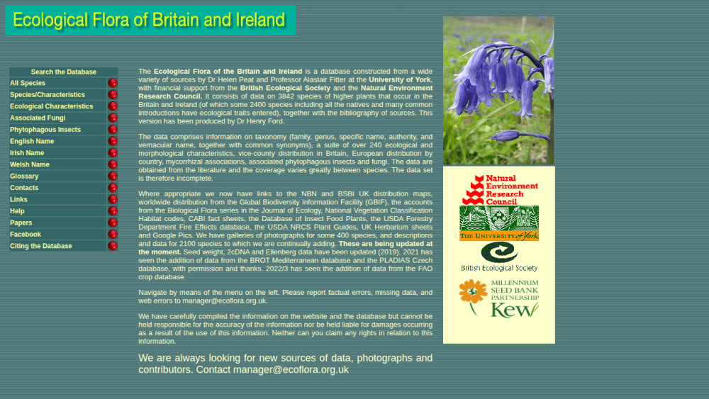 Ecological Flora of Britain and Ireland