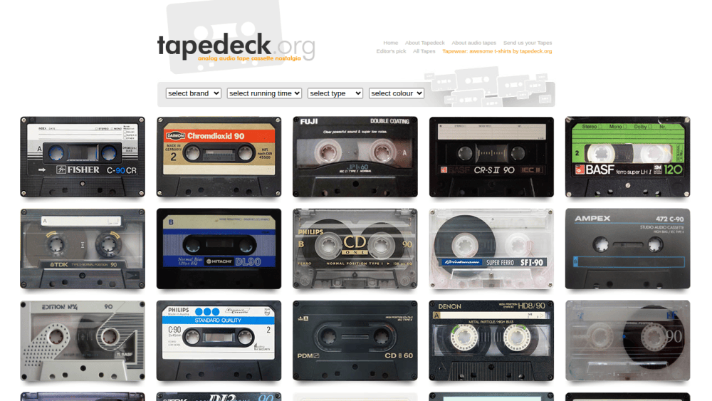 analog audio tape cassette nostalgia - tapedeck.org